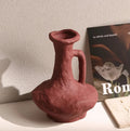 Decorative vase with organic texture, sculptural table ornament