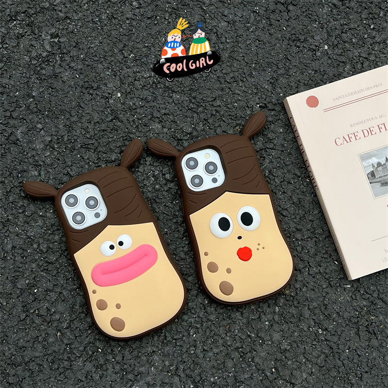 Stylish Phone Case with Fun 3D Cartoon Design