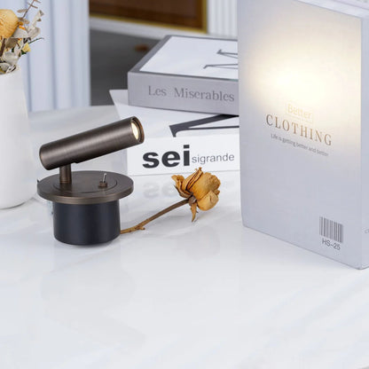 Adjustable Metal Wall Reading Lamp with Cylindrical Head