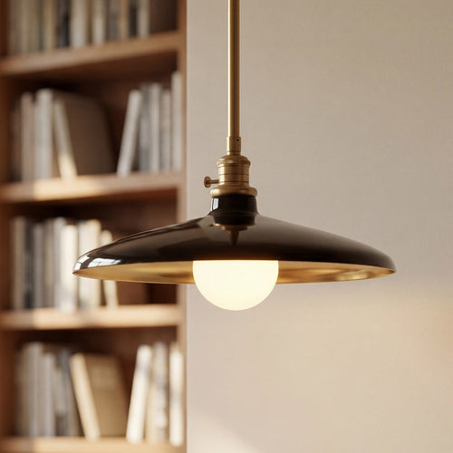 Astair Nordic Metal Deep Dome Vanity Wall Sconce in Rustic Brass