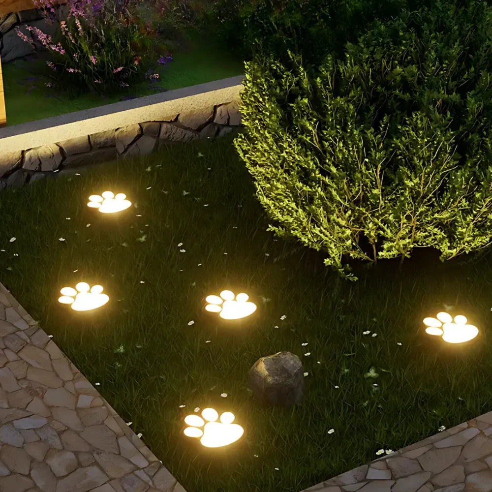 Warm furry waterproof solar garden lamp