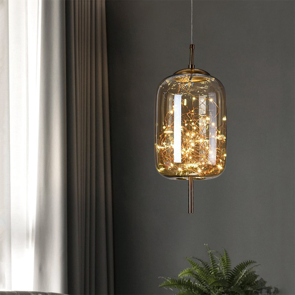 Modern Glass LED Ceiling Lamp – Perfect for Home Spaces