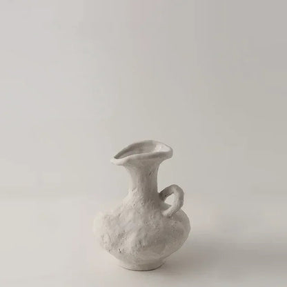 Textured Sculptural Vase – Decorative Table Vase, Burgundy, Grey, Beige, Terracotta or Set of 3