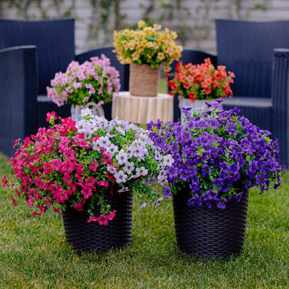 UV-Resistant Artificial Flowers Colored Indoor Outdoor 120-480 Pieces Colorfast | Sansoti