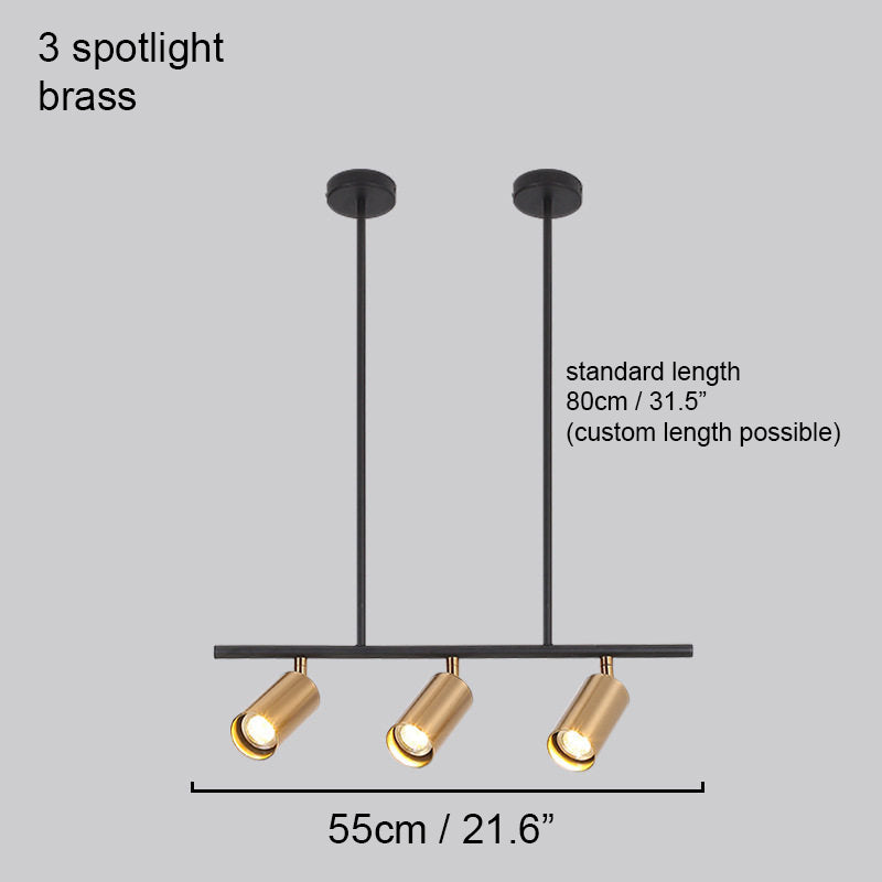 Lux Minimalist Spot Light Kitchen Island Pendant Light