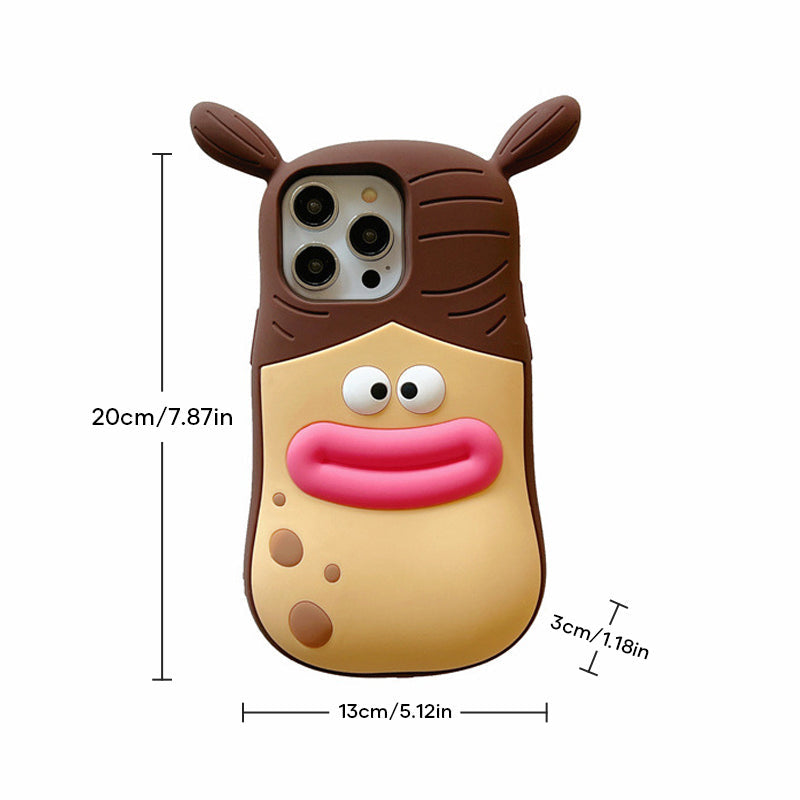 Stylish Phone Case with Fun 3D Cartoon Design