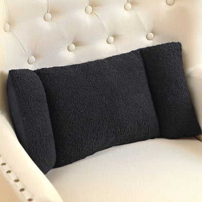 Sherpa Lumbar Pillow – Soft Back Support Cushion for Office Chair, Car & Sofa, 5 Colours