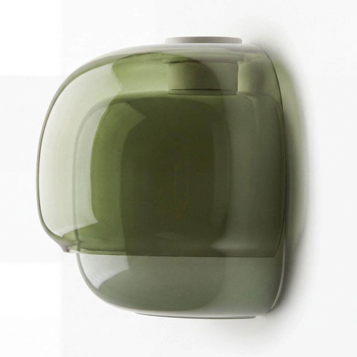 Coloured Glass Wall Light – Modern Sconce, Orange, Green, Blush, Burgundy, Yellow or Grey