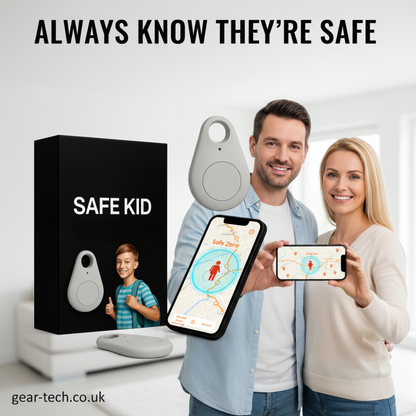 Children’s Waterproof GPS Tracker with Real-Time Location & SOS Alarm | Small, Light, Carrying Case and Security Features | Sansoti