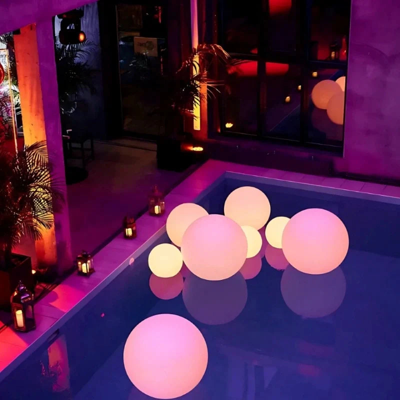 Solar garden ball light – 16 colors with remote control