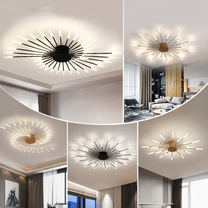 Arisha Fireworks Flush-Mount Ceiling Light Living Room
