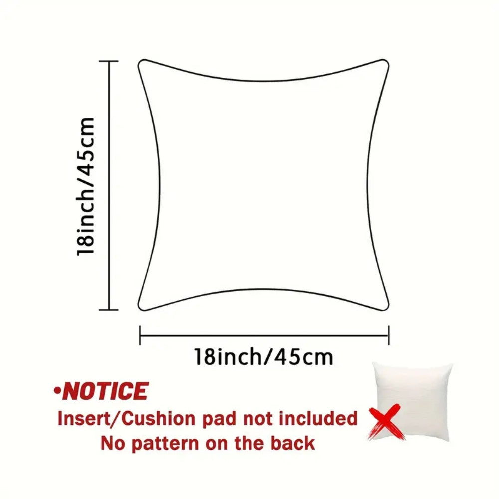 Decorative festive warm velvet pillows