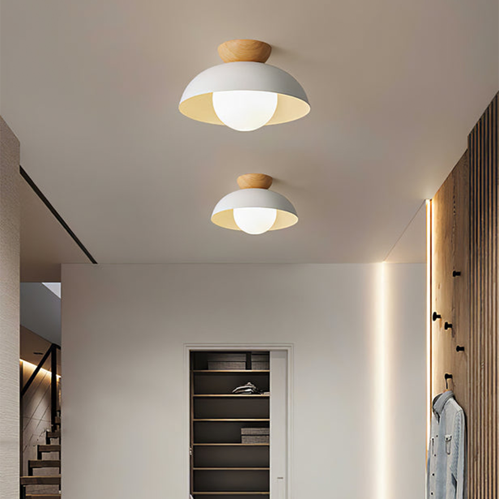Modern Minimalist Semi-Flush Mount Ceiling Light