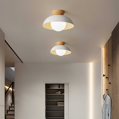 Modern Minimalist Semi-Flush Mount Ceiling Light