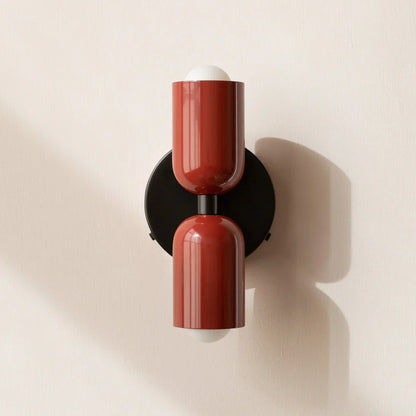 Up Down Wall Light – Scandinavian Two-Way LED Sconce, 16 Colour Combinations