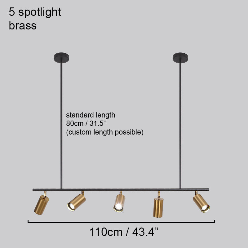 Lux Minimalist Spot Light Kitchen Island Pendant Light