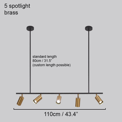 Lux Minimalist Spot Light Kitchen Island Pendant Light