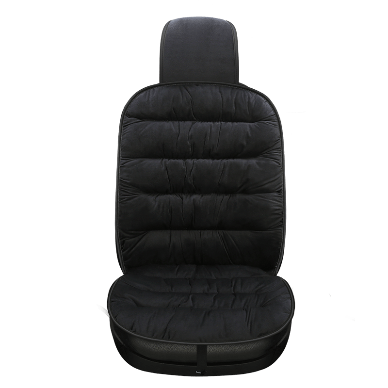 Car Seat Cushion – Quilted Plush Front Seat Cover with Headrest, Soft & Breathable, 4 Colours