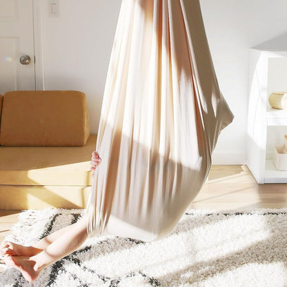 Kids Sensory Swing – Cotton Hammock Cocoon Seat, Calming Indoor Swing, 6 Colours