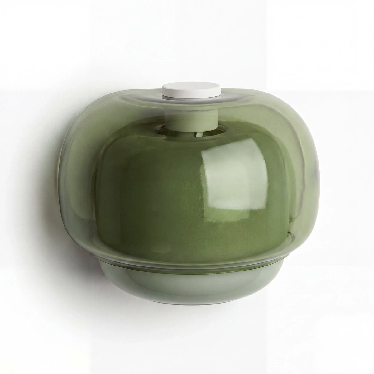 Coloured Glass Wall Light – Modern Sconce, Orange, Green, Blush, Burgundy, Yellow or Grey