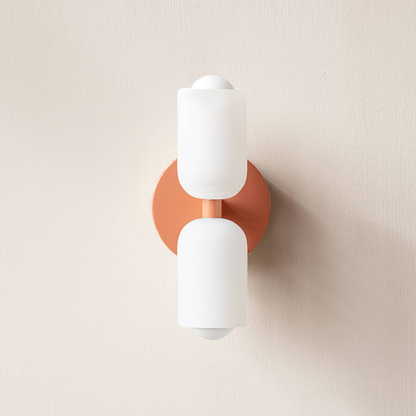 Modern Creamy Double Heads Wall Sconce