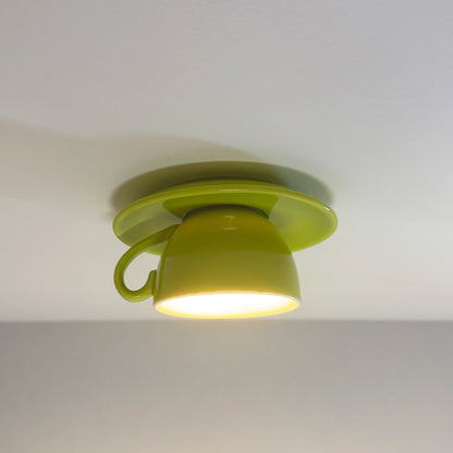 Valentina Modern Coffee Cups Ceramic Flush Ceiling Lighting