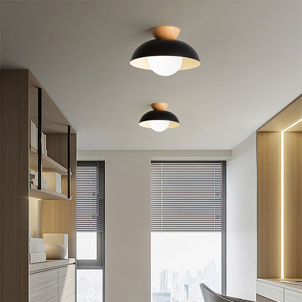 Modern Minimalist Semi-Flush Mount Ceiling Light