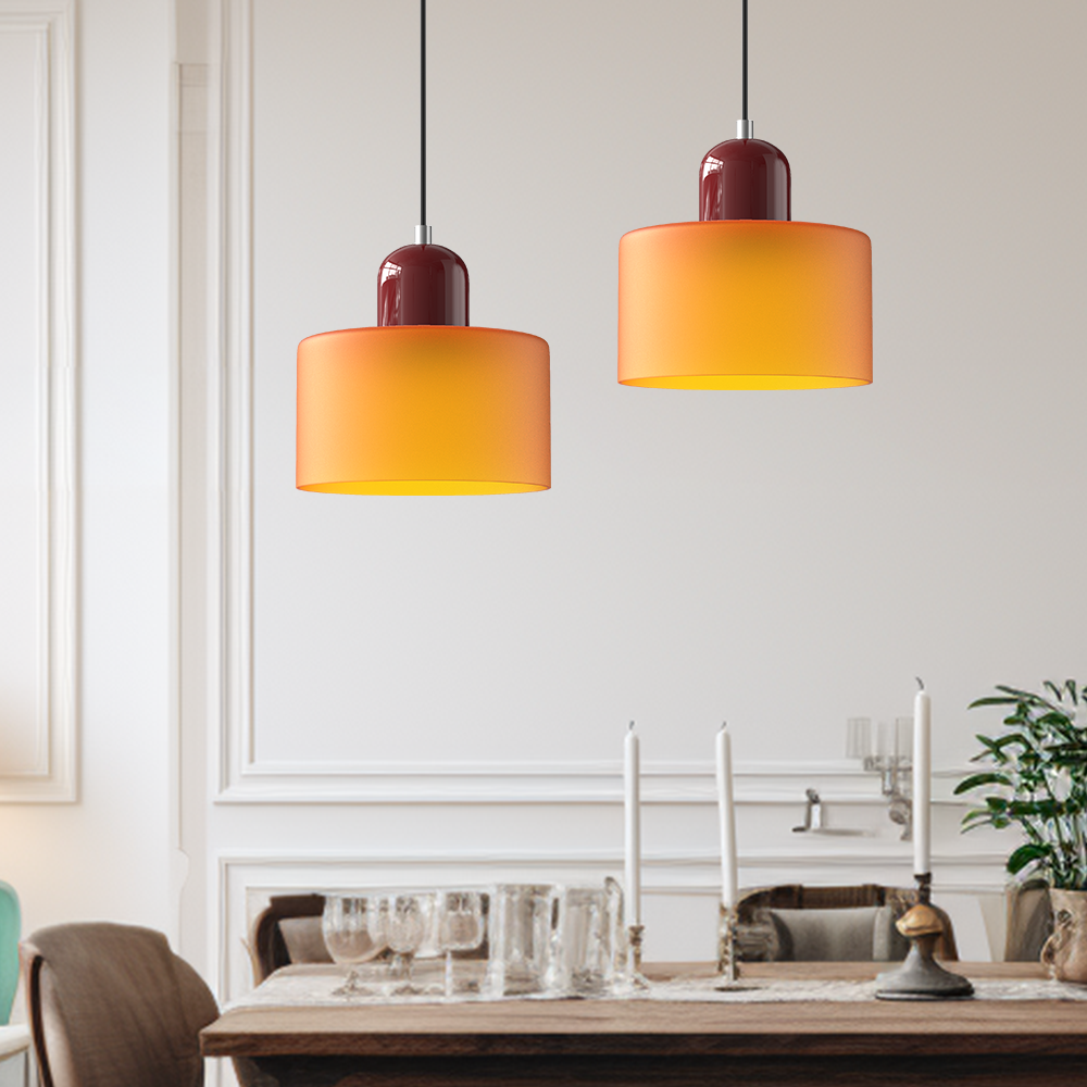Elongated Halo Pendant Lamp with Sleek Modern Design