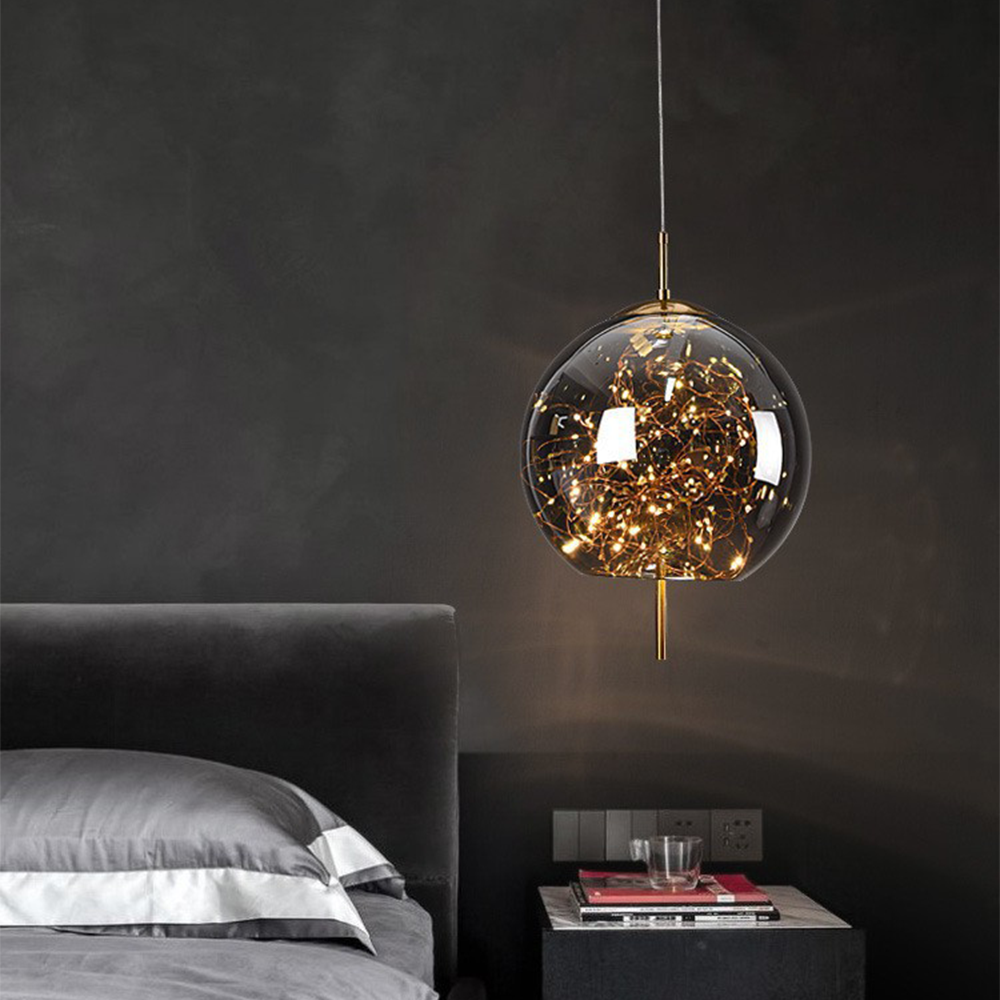 Modern Glass LED Ceiling Lamp – Perfect for Home Spaces