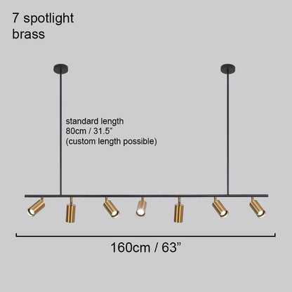 Lux Minimalist Spot Light Kitchen Island Pendant Light