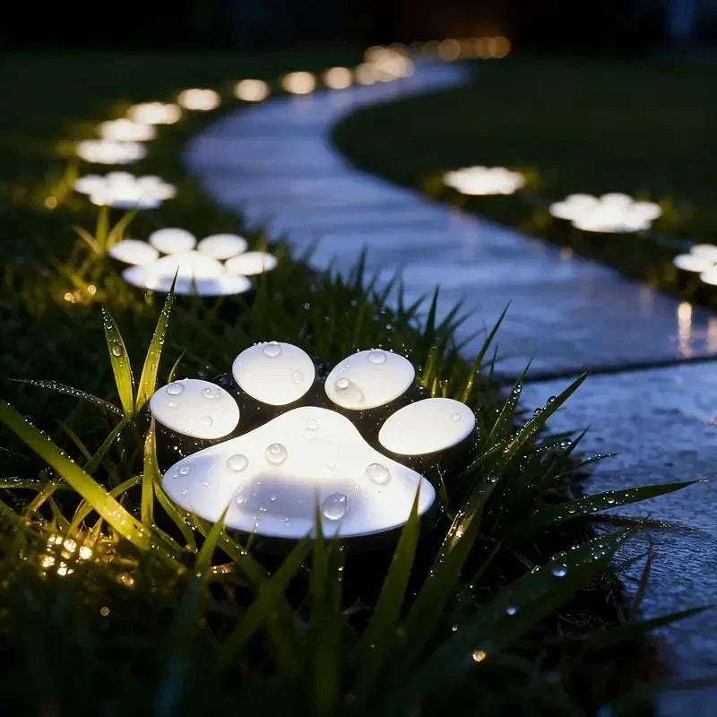 Warm furry waterproof solar garden lamp
