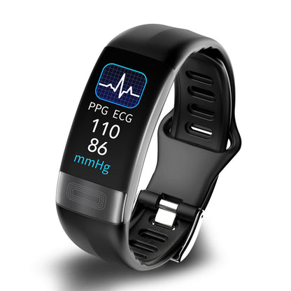 Fitness Tracker Bracelet – Heart Rate, Sleep & Cycle Tracking Smart Band, Black, Blue or Red