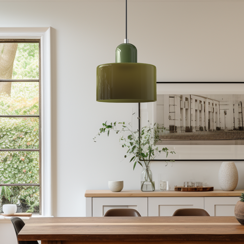 Elongated Halo Pendant Lamp with Sleek Modern Design