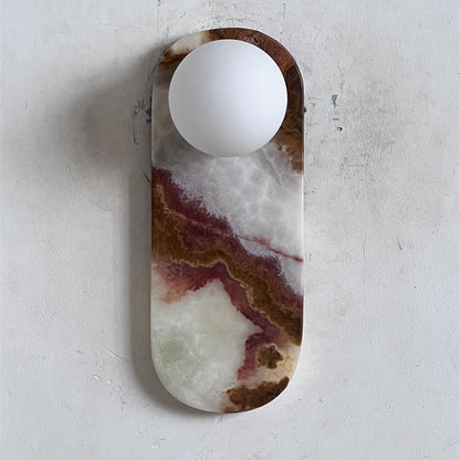 Lucie Onyx Wall Lamp ∅ 3.9″ x H 10.6″
