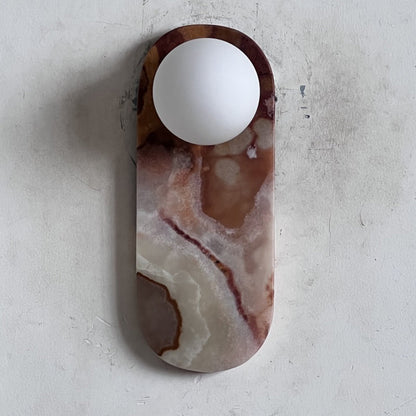 Lucie Onyx Wall Lamp ∅ 3.9″ x H 10.6″