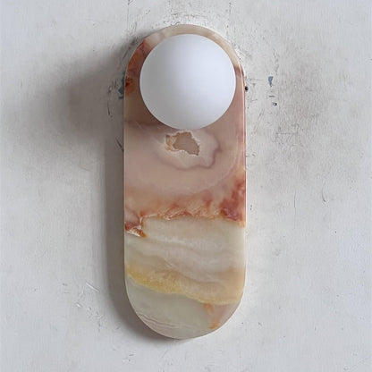 Lucie Onyx Wall Lamp ∅ 3.9″ x H 10.6″