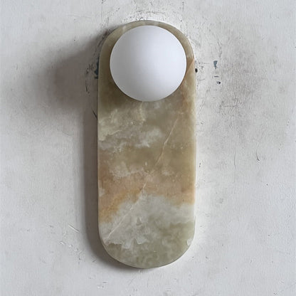 Lucie Onyx Wall Lamp ∅ 3.9″ x H 10.6″