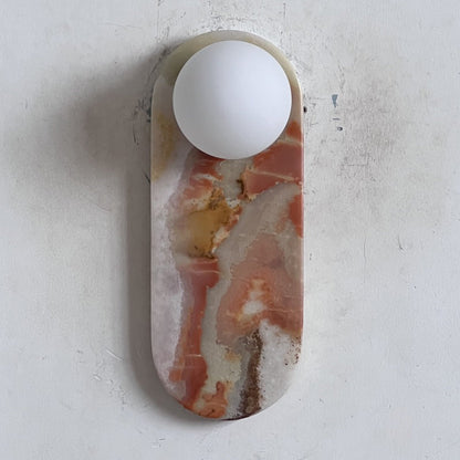 Lucie Onyx Wall Lamp ∅ 3.9″ x H 10.6″