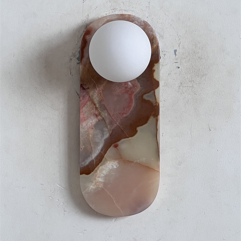Lucie Onyx Wall Lamp ∅ 3.9″ x H 10.6″