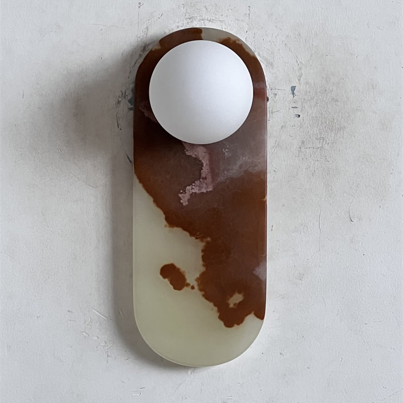 Lucie Onyx Wall Lamp ∅ 3.9″ x H 10.6″