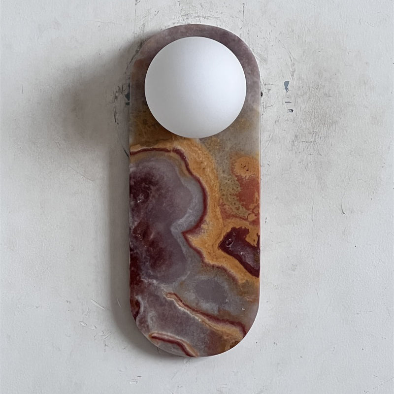 Lucie Onyx Wall Lamp ∅ 3.9″ x H 10.6″