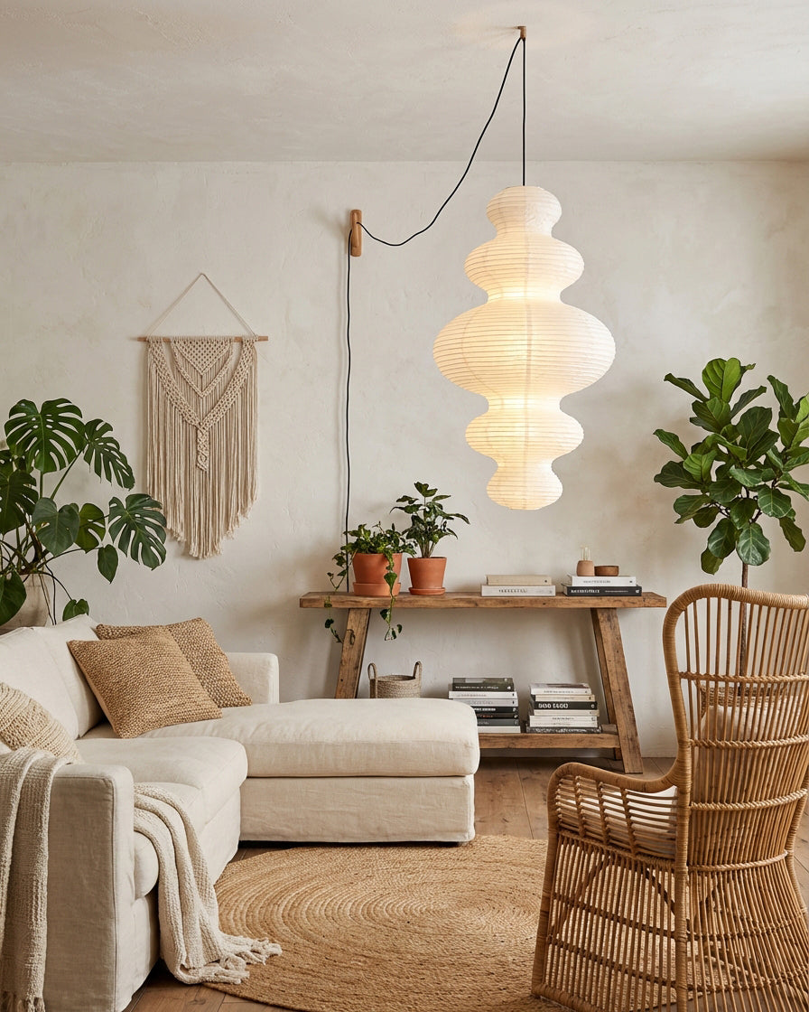 Akari Juni Plug In Pendant Lamp
