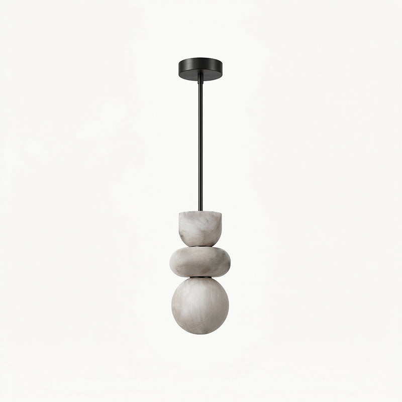 Alabaster Totem Pendant Lamp