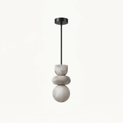 Alabaster Totem Pendant Lamp