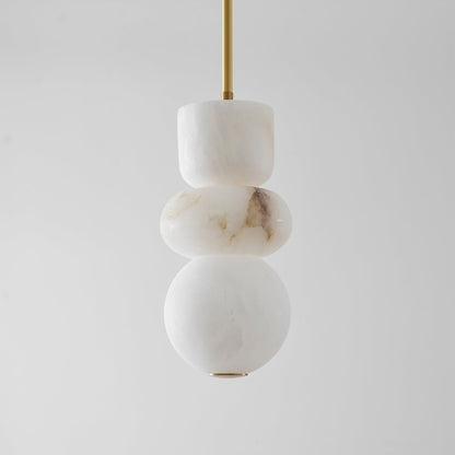 Alabaster Totem Pendant Lamp