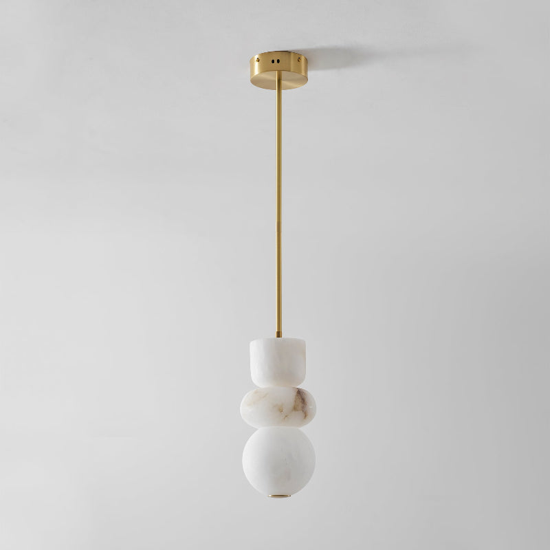 Alabaster Totem Pendant Lamp