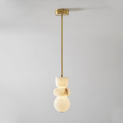 Alabaster Totem Pendant Lamp