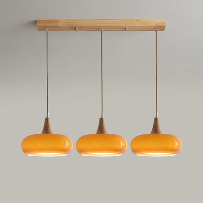 Coloured Glass Pendant Light - Hanging Lamp