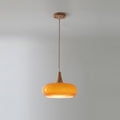 Practical cozy warm colorful glass pendant lamp for home interiors