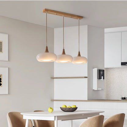 Coloured Glass Pendant Light - Hanging Lamp